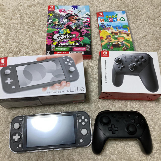 Nintendo Switch - スイッチライト、あつまれどうぶつの森、スプラ