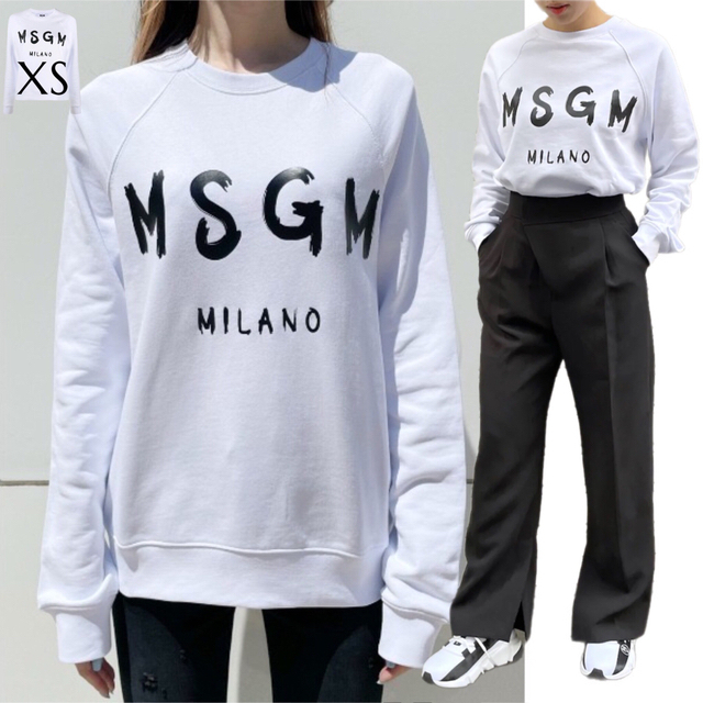 MSGM - MSGM エムエスジイエム コットン ロゴ スウェット トレーナー
