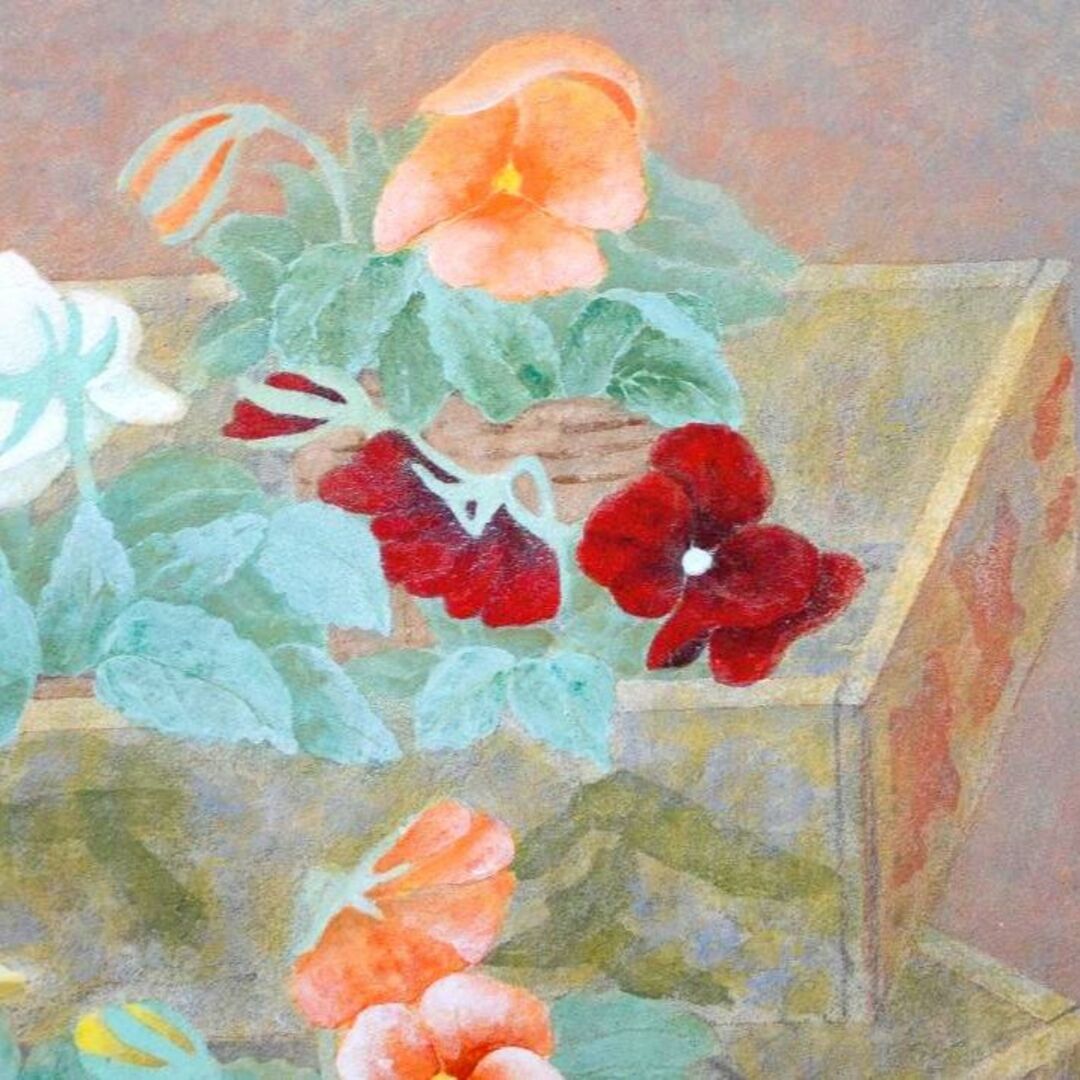 作品名 「宝石箱」 岩絵の具 日本画 額入りの通販 by Simonon｜ラクマ