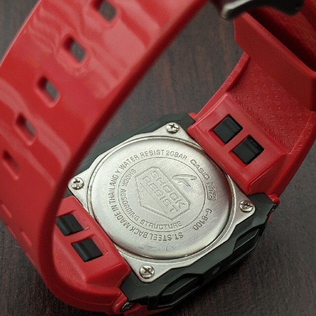 G-SHOCK - G-SHOCK G-8100 CASIO カシオ 赤 レッド 中古 動作品の通販
