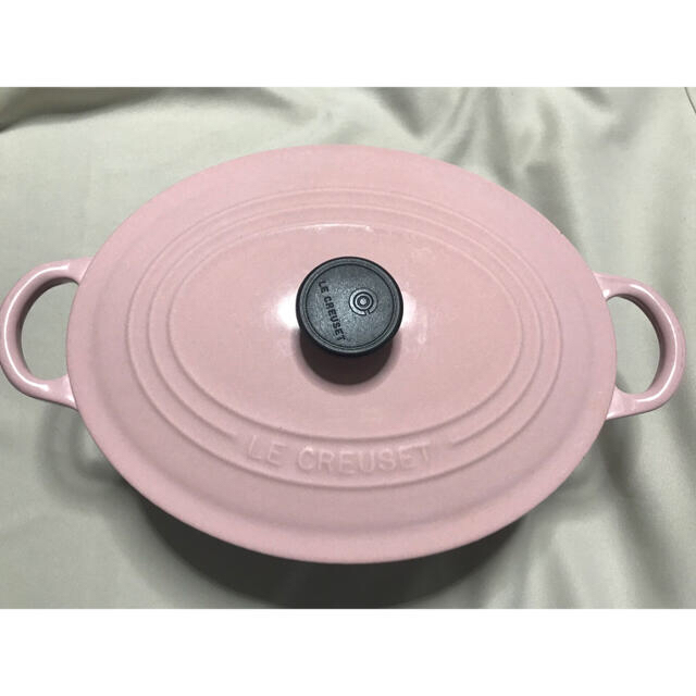 LE CREUSET - ル・クルーゼ ココット オーバル 25cm シフォン ピンクの