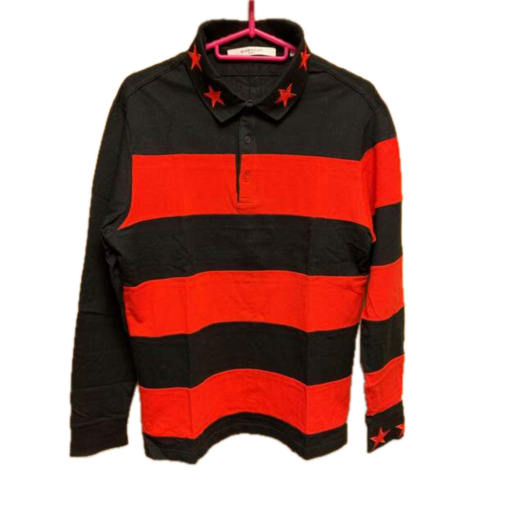 正規 Givenchy ジバンシィ ボーダー ポロシャツ