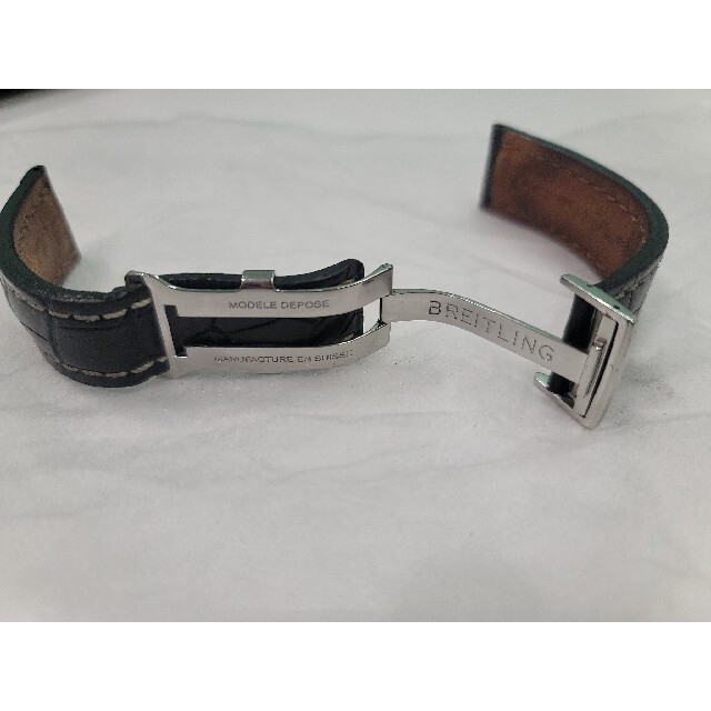 BREITLING - ブライトリング 純正 クロコレザー ベルト&純正Dバックル