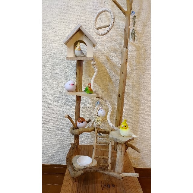 バードアスレチック3way♪ ハンドメイド 流木 バードジムの通販 by Rin