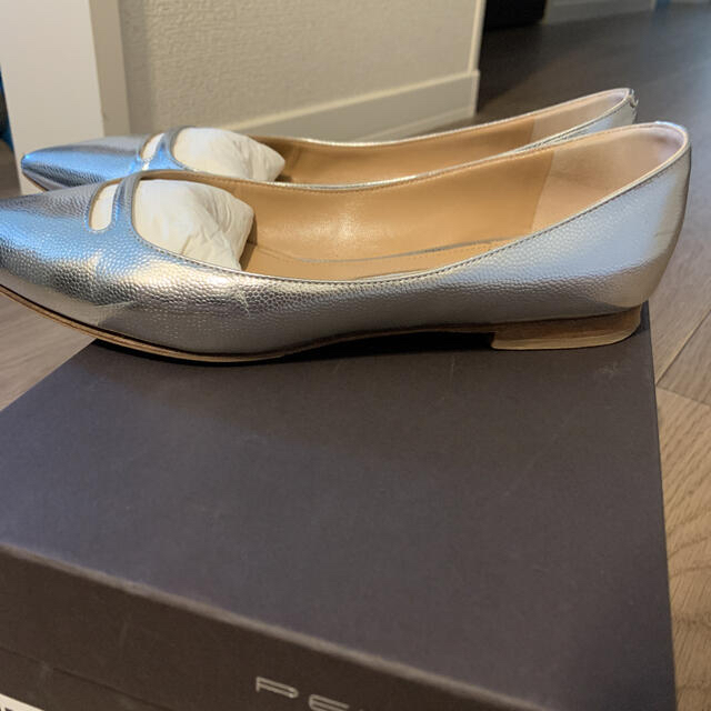 PELLICO - PELLICO シルバーフラットシューズの通販 by GAMMO