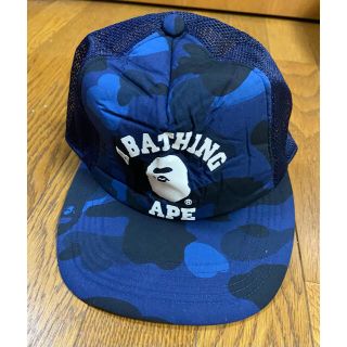 A BATHING APE（キャップ ・ ブルー・ネイビー/青色系）のフリマ