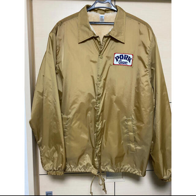 キムタク着私物同型同色porkchopポークチョップボアコーチジャケットの