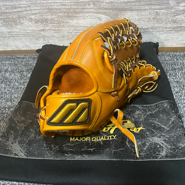 Mizuno Pro 硬式グローブ オレンジ外野用ビッグM