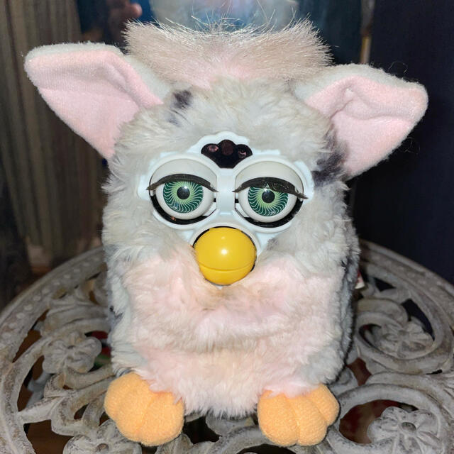 Takara Tomy - ＊ 1999年 初代 ファービー グレー ピンク 箱つき