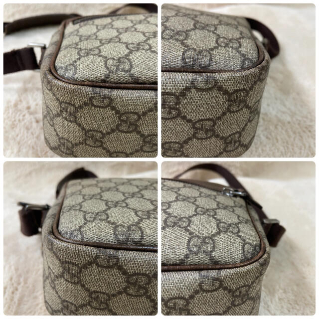 GUCCI - 美品☆OLD GUCCI PVC レザー ショルダーバッグ GGスプリーム