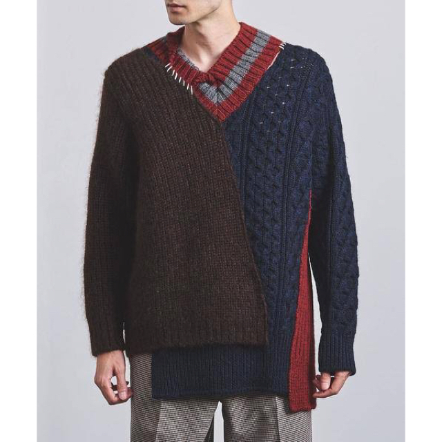 kolor - kolor カラー 20AW クレイジーパターンニット 3 グリーン