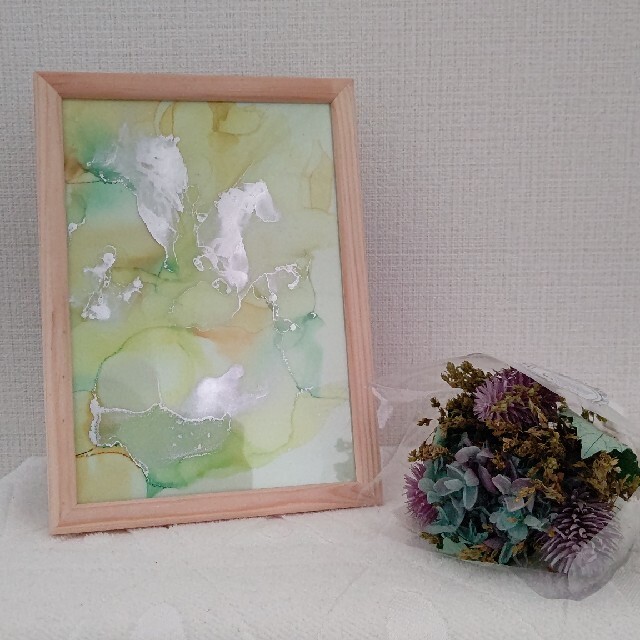 26.アートパネル 現代アート 35×26㎝ フレーム付き モダン アート