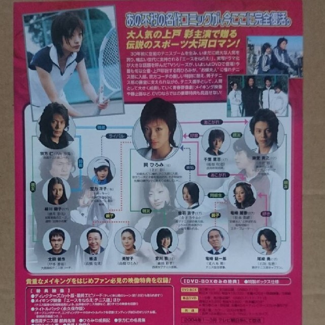 上戸彩・吉沢悠・酒井彩名・金子さやか・内野聖陽◇エースをねらえ！の