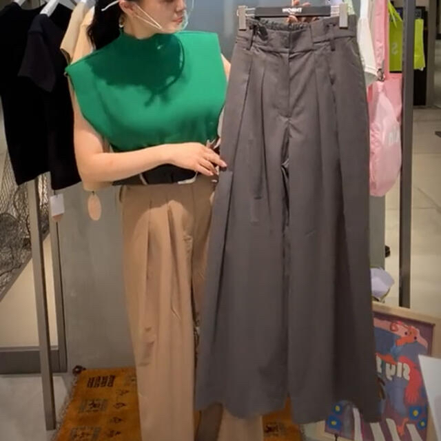 SLY - THROW by sly 2 TUCK トラウザーの通販 by さやなぎ's shop