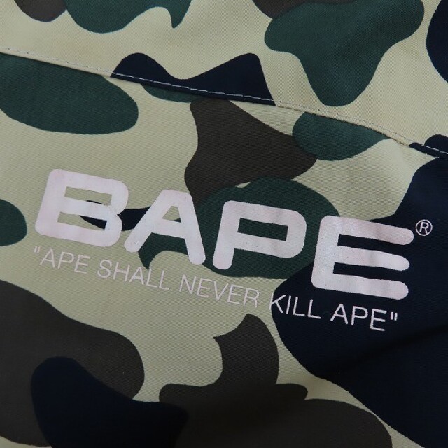 A BATHING APE - エイプ レインジャケット黄カモの通販 by ハリウッド