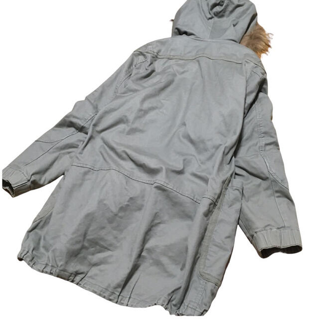 TSUMORI CHISATO - ツモリチサト フードファー付き モッズコート 裏