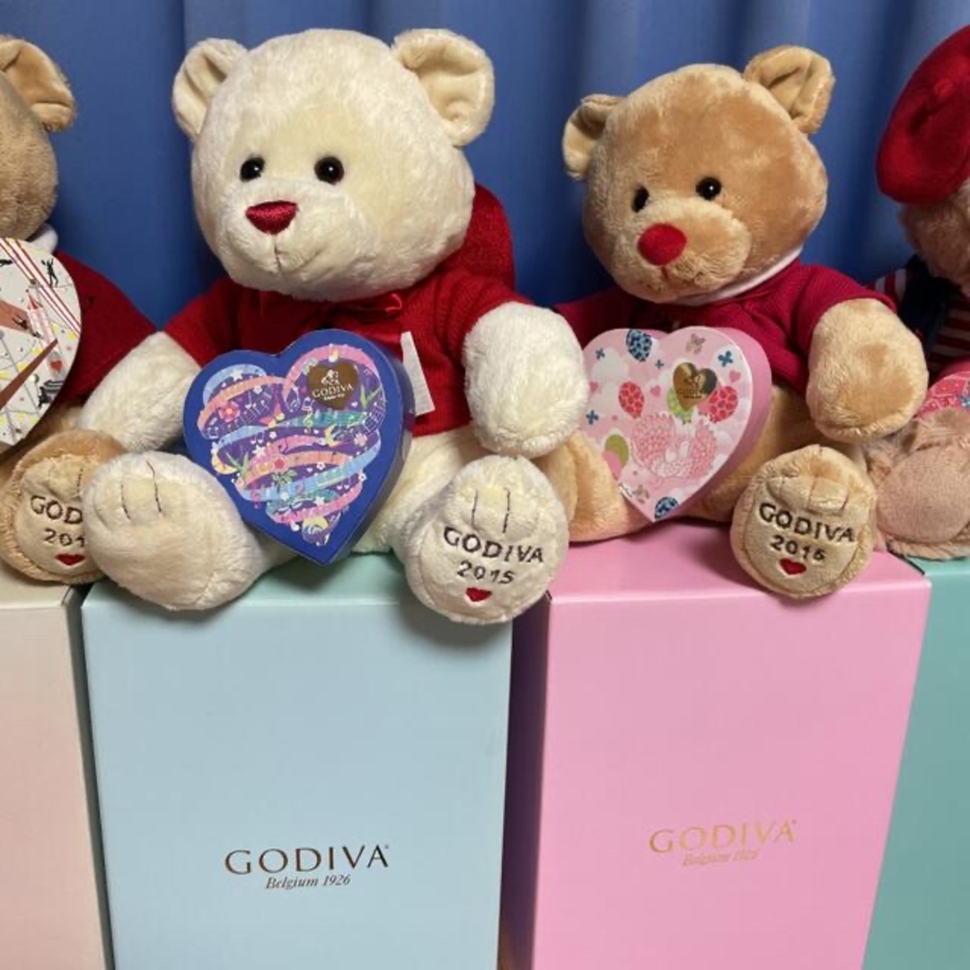 GODIVAゴディババレンタインデークマさんセットくまのぬいぐるみの通販