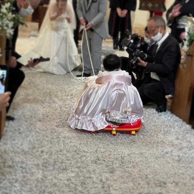 結婚式 リングガール リングボーイ 歩行器カバー 歩行車カバー 挙式