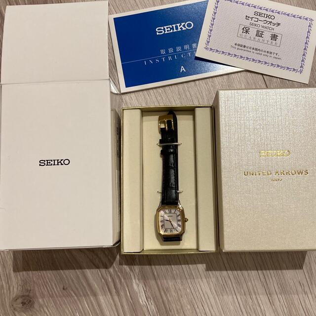 UNITED ARROWS - SEIKOスクエアレザー腕時計の通販 by ppp's shop