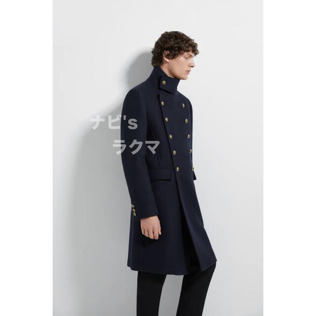 ZARA - 新品 ZARA MAN ナポレオンコート ネイビー コート メンズ M 40