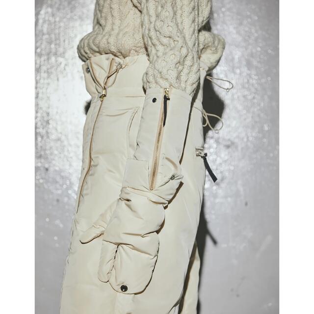 jun mikami × wildthings ダウングローブ クリーム JUN × WILD 紺／黒