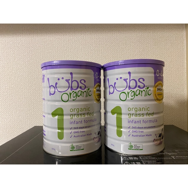 bubs organic バブズ オーガニック粉ミルク step1 800gx2
