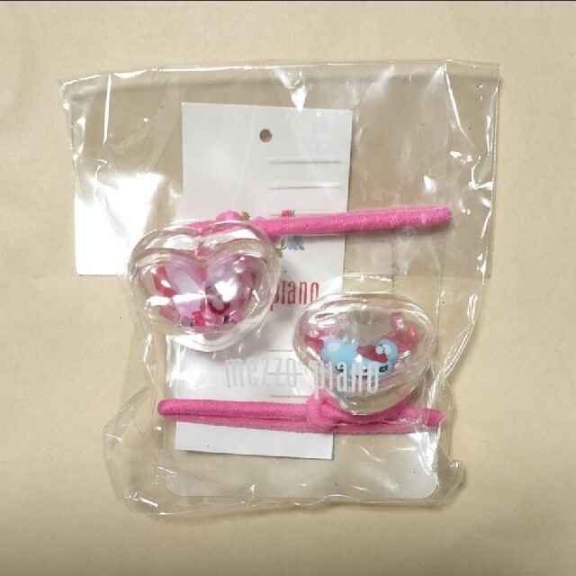 mezzo piano - メゾピアノ ミミポポ ハートボンボンゴム 未使用