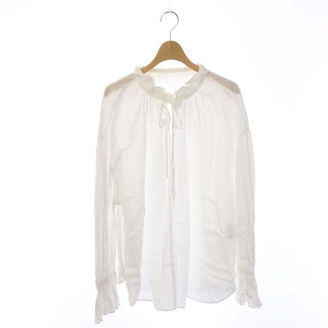 Noble - ノーブル 2WAYストリングスラッフルLSブラウス プルオーバー