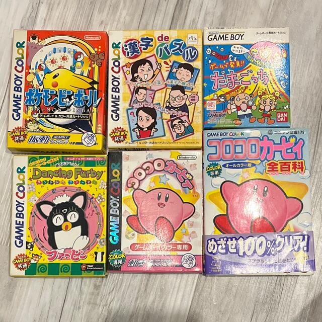 ゲームボーイ - ゲームボーイカラーソフト5点(＋攻略本1冊)の通販 by