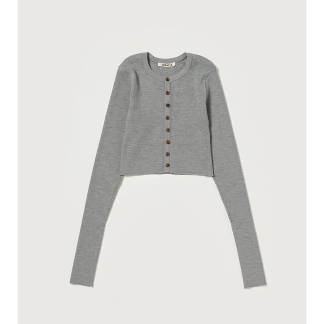 AURALEE - AURALEE RIB KNIT SHORT CARDIGANの通販 by m's shop