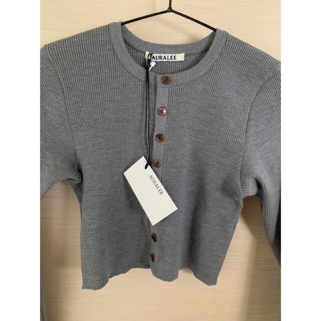 AURALEE - AURALEE RIB KNIT SHORT CARDIGANの通販 by m's shop