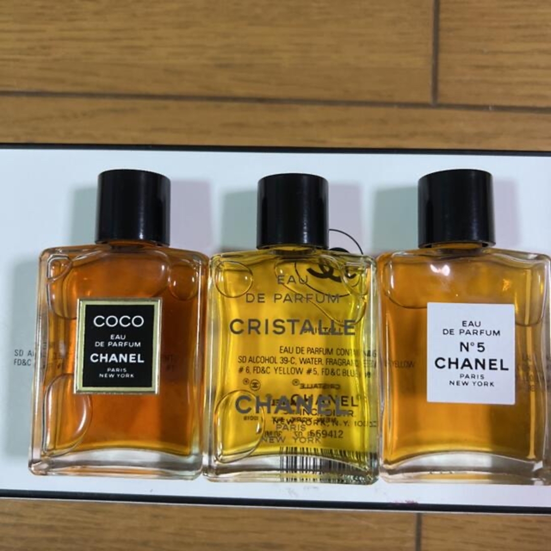 CHANEL - ヴィンテージシャネルCHANEL香水3本セットポーチ付新品未