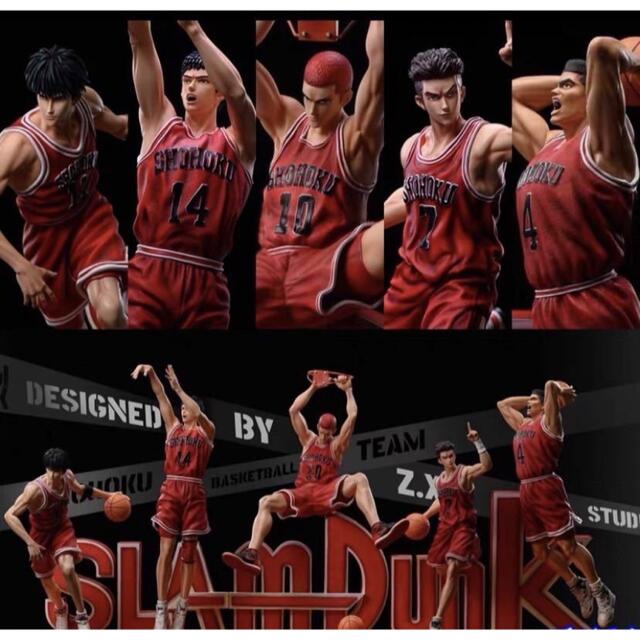 SLAM DUNK フィギュア 5体セット + カップ 新装版全巻セット SLAM DUNK
