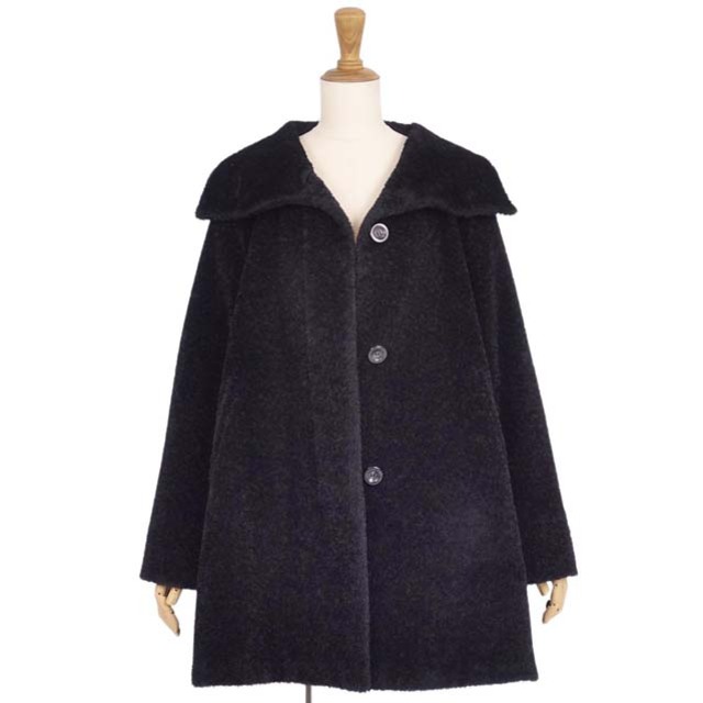 Max Mara - マックスマーラ コート シャギー ツイード アルパカ ウール