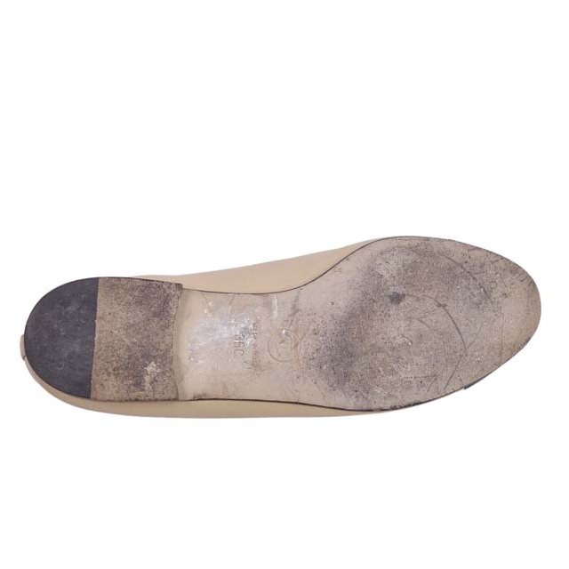 CHANEL - シャネル パンプス バレリーナ バイカラー ココマーク リボン