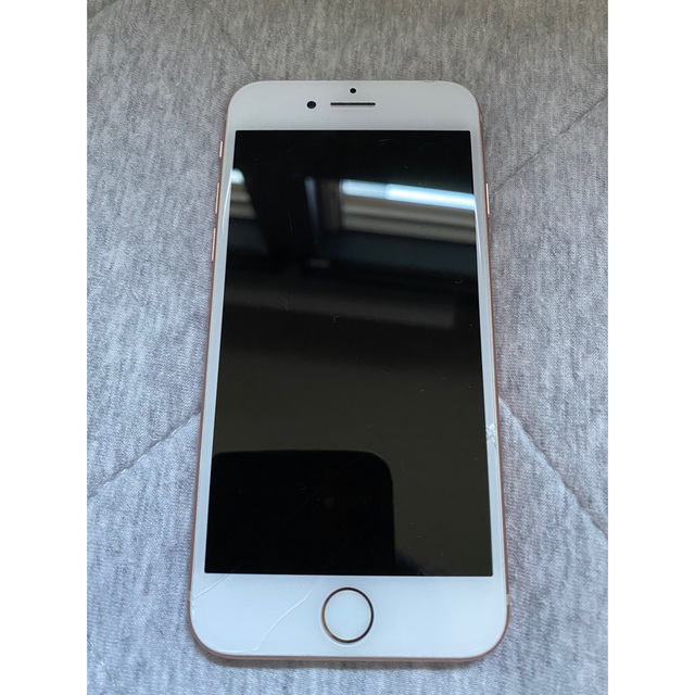 iPhone - iphone 8 simフリー ゴールド（画面ヒビあり）の通販 by