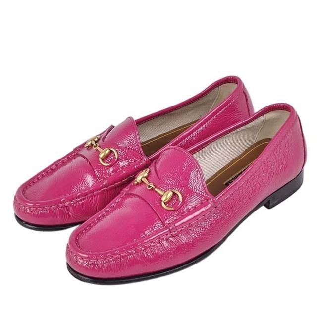 GUCCI - 美品 グッチ GUCCI ローファー ホースビット エナメルレザー