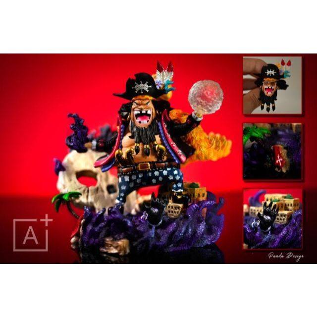 ワンピース 黒ひげ 黒髭 ガレージキット ワーコレサイズ フィギュアの