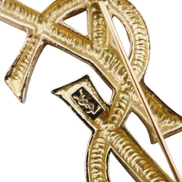 SAINT LAURENT - Vintage イヴサンローラン ブローチ YSL ピンバッジ