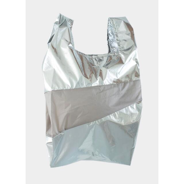 SUSAN BIJLスーザンベル限定コラボエコバッグLサイズ シルバー SDGsの