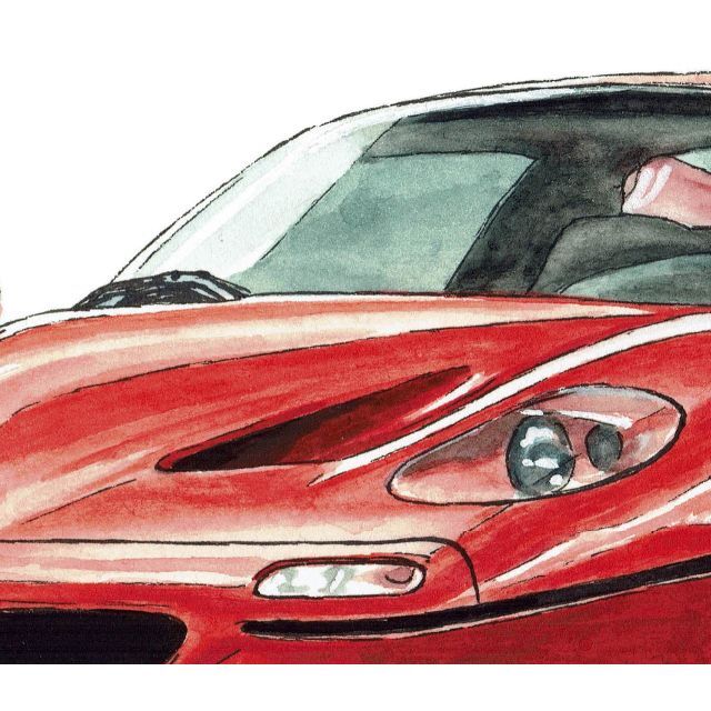 Ferrari - GC-617フェラーリF50限定版画サイン有額装済作家平右ヱ門の