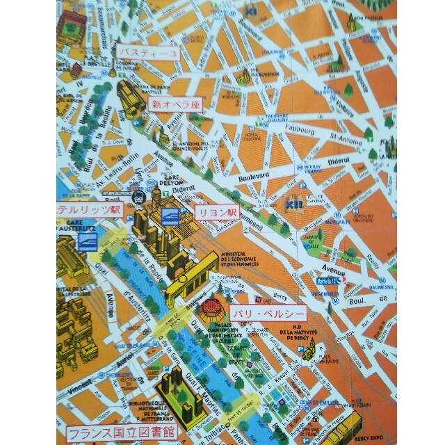 レア品 2024年オリンピック パリ フランス 中心部 観光マップの通販 by