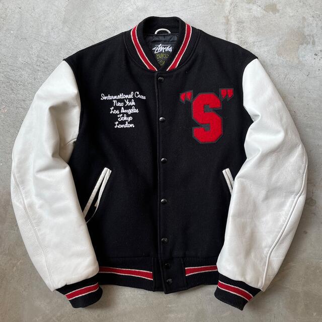STUSSY - 【世界1000着限定】stussy varsity jacket 2003の通販 by T