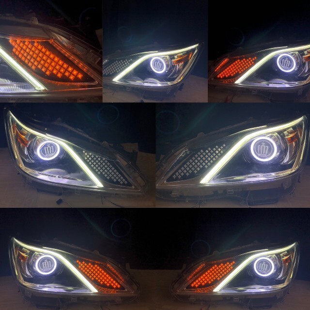 新作】210クラウン COBイカリング ワンオフ ヘッドライト