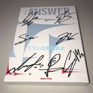 ENHYPEN 直筆サイン 1stリパケ「DIMENSION : ANSWER」の通販 by てでぃ