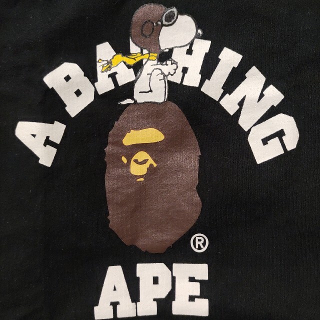 A BATHING APE - スヌーピーTシャツ100cmBAPE大猿キッズA BATHING APE