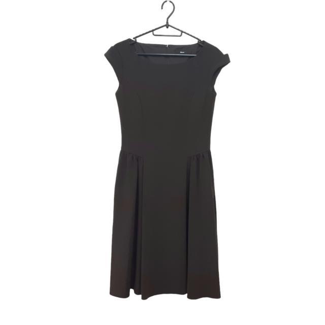 René ルネ ワンピース 34 レディース 美品 黒×アイボリー×ブラウン