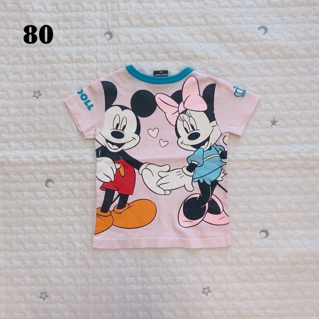 Disney - ベビードール ミッキー＆ミニー ディズニー 半袖Tシャツ