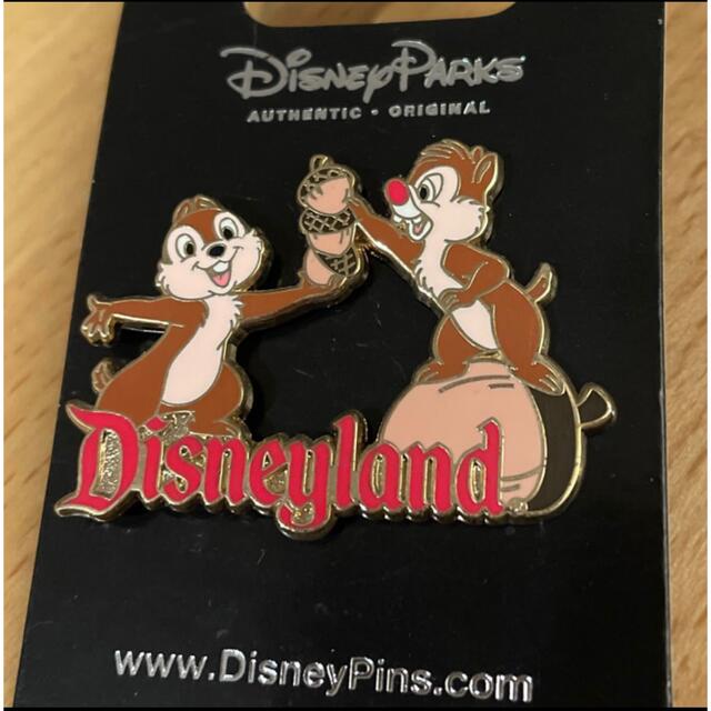 チップ&デール - Disney land チップとデール ロゴ ピンバッジの通販