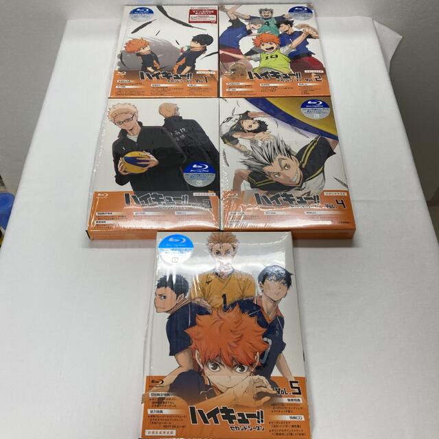 ハイキュー 1期 DVD BOX 2期 1〜5巻 Blu-ray BOXの通販 by ワンポ's